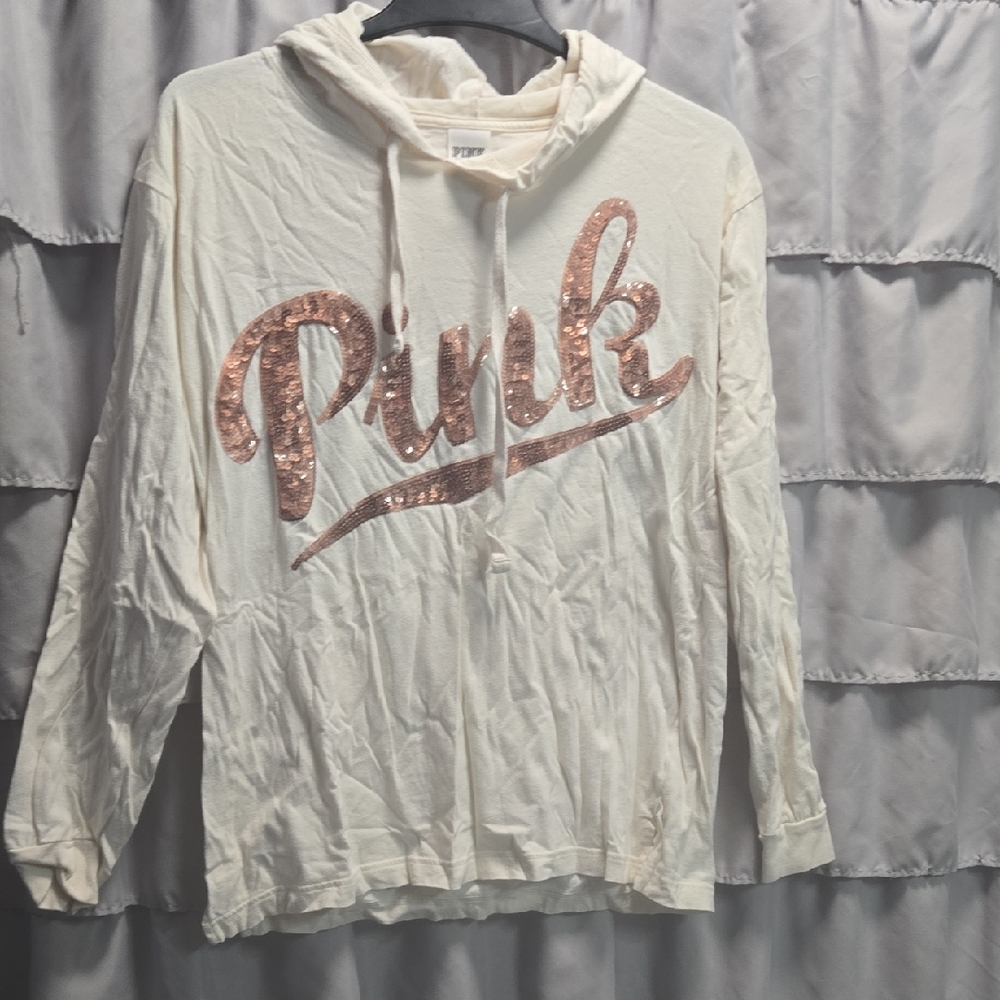 PINK Victoria's Secret White Cotton Top